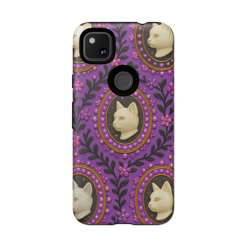 Baroque Cat Cameo Phone Case