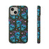 Skull Cherry Phone Case in Blue