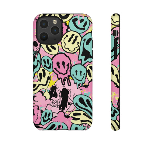 Pastel Melted Neon Smiley Phone Case