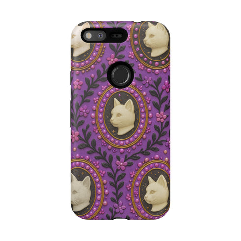Baroque Cat Cameo Phone Case