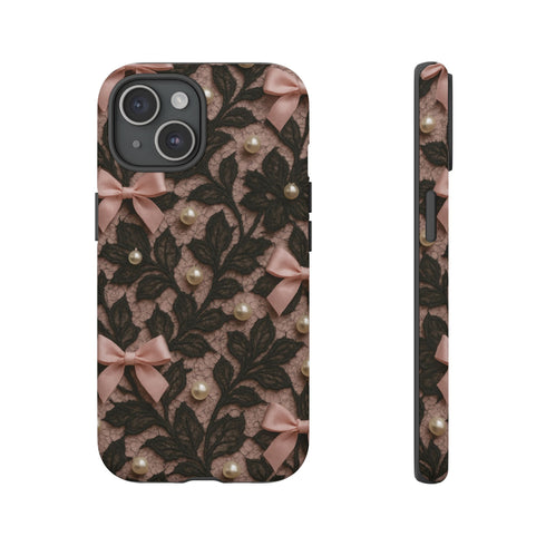 Lace & Pearls Coquette Phone Case