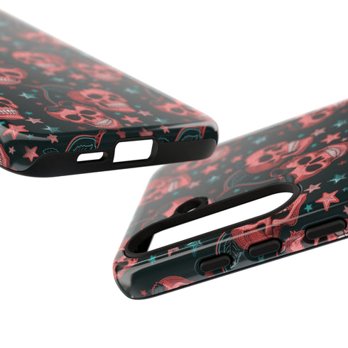 Pink Cherry Skull Phone Case