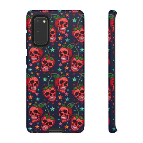 Red Cherry Skull Phone Case