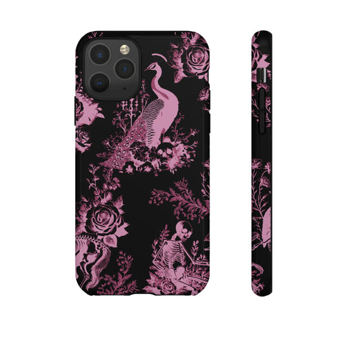 Gothic Peacock Toile Phone Case