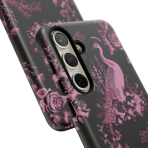Gothic Peacock Toile Phone Case