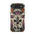 Gothic Faux Crochet Phone Case - Whimsigoth Evil Eye Skull Cover