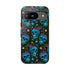 Skull Cherry Phone Case in Blue