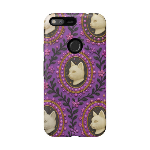 Baroque Cat Cameo Phone Case