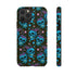Skull Cherry Phone Case in Blue