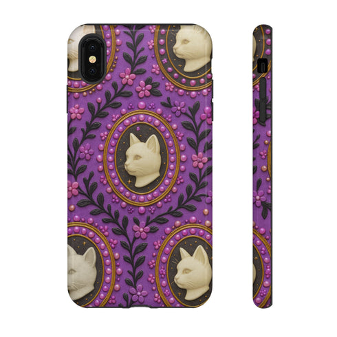 Baroque Cat Cameo Phone Case