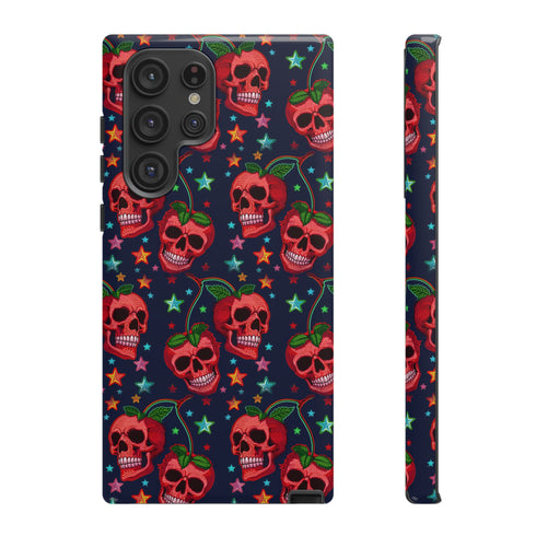 Red Cherry Skull Phone Case