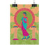 Roller Skating Grecian Goddess Art Print