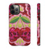 Faux Crochet Cherry Skull Phone Case | Pastel Goth Macabre Matte Cover