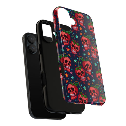 Red Cherry Skull Phone Case