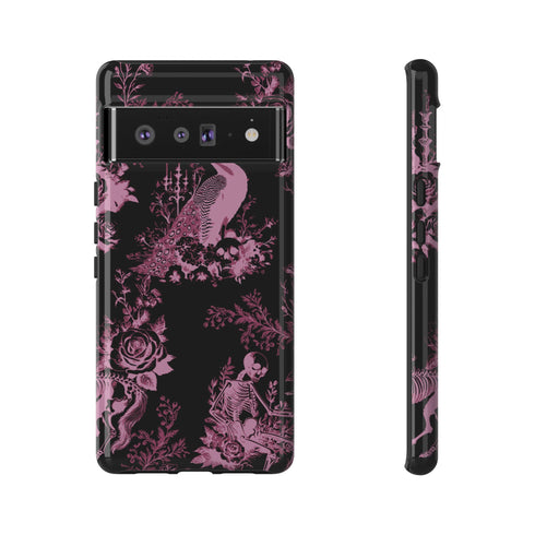 Gothic Peacock Toile Phone Case