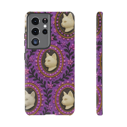 Baroque Cat Cameo Phone Case