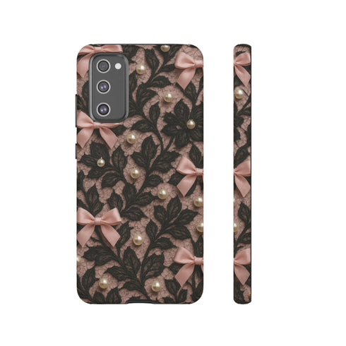 Lace & Pearls Coquette Phone Case