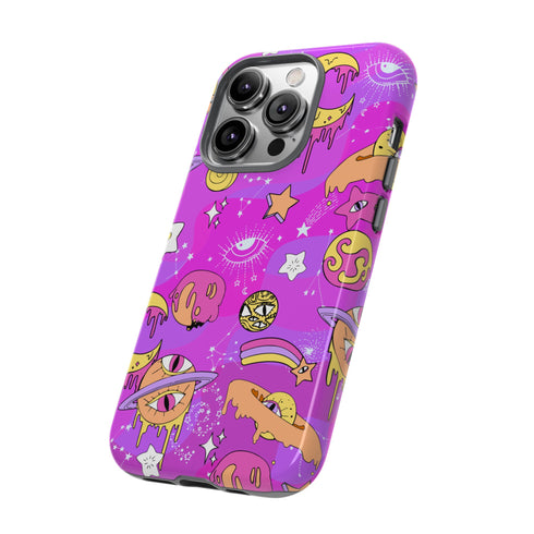 Galactic Gaze Phone Case in Pink