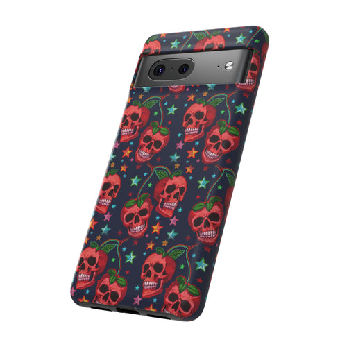 Red Cherry Skull Phone Case