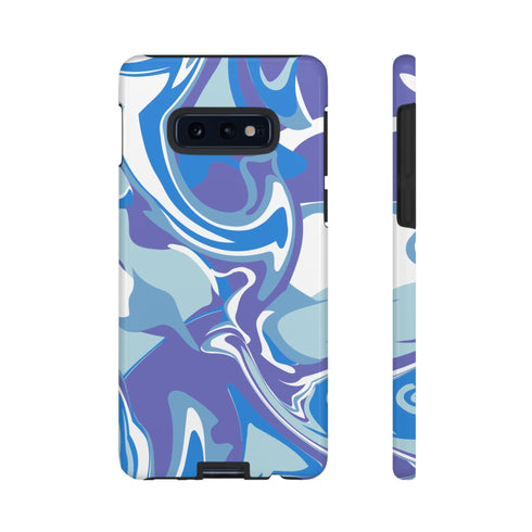 Blue Marble Swirl Phone Case in Blue