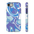 Blue Marble Swirl Phone Case in Blue