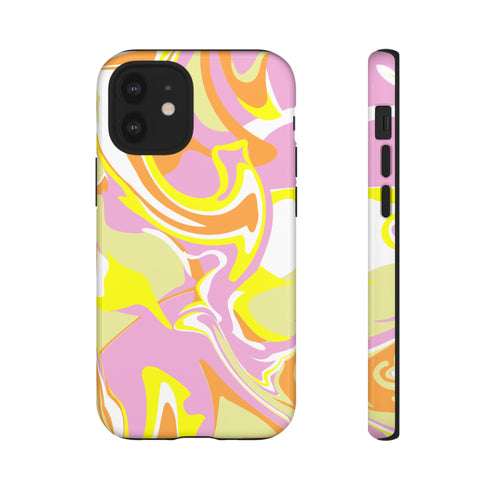 Marble Swirl Phone Case in Pink