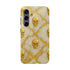 Marble Gold and White Skull Phone Case