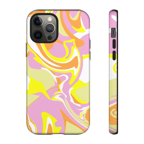 Marble Swirl Phone Case in Pink
