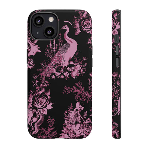 Gothic Peacock Toile Phone Case