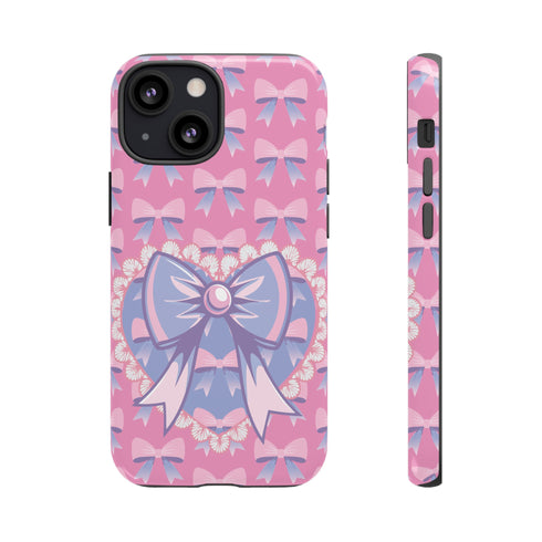 Heart Coquette Bow Phone Case