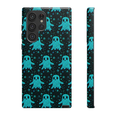 Blue Kawaii Ghost Phone Case