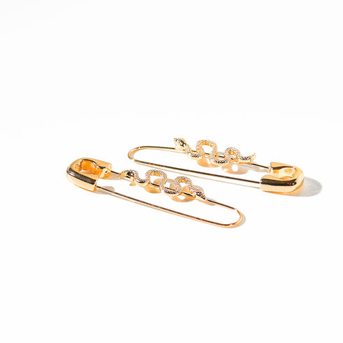 Snakes on a Pin Dangle Earrings