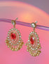 Scarlet Deco Drop Earrings