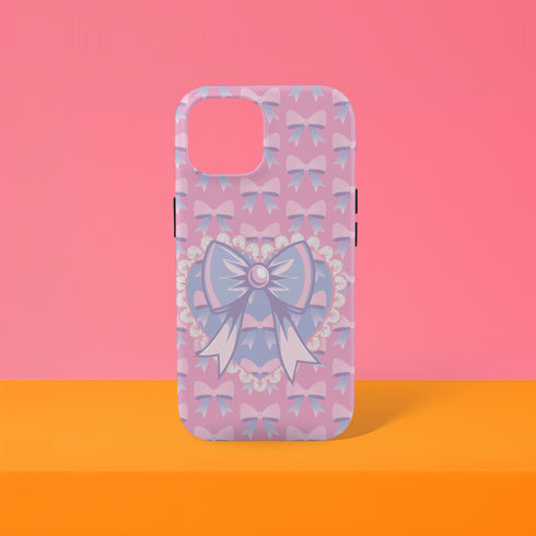 Heart Coquette Bow Phone Case