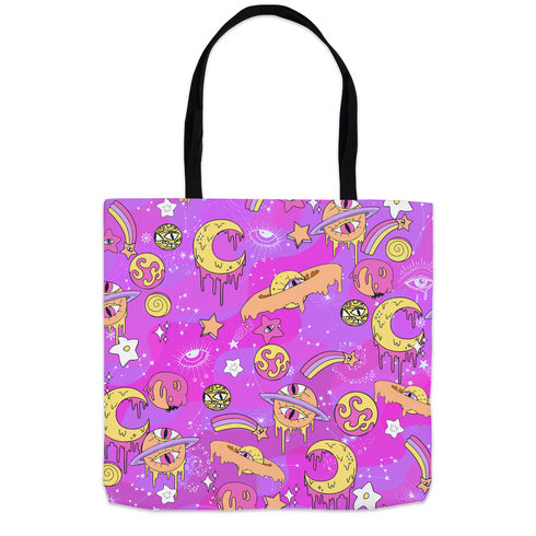 Galactic Gaze Carryall Tote in Cosmic Pink