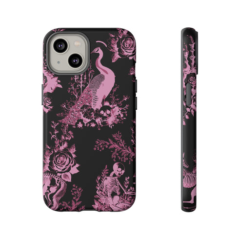 Gothic Peacock Toile Phone Case