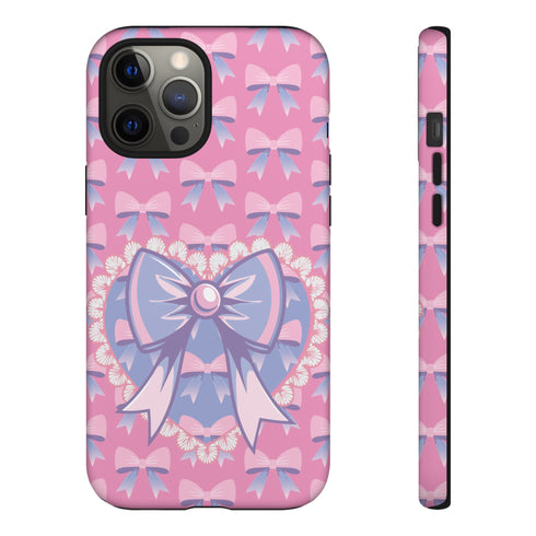 Heart Coquette Bow Phone Case