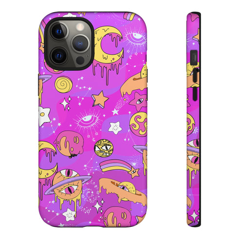 Galactic Gaze Phone Case in Pink