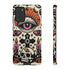 Gothic Faux Crochet Phone Case - Whimsigoth Evil Eye Skull Cover