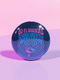 Round pinback button with glossy finish featuring the phrase “Bi-Fi Signal Tune Into the Spectrum” in pink and blue psychedelic lettering, with a satellite dish graphic, available in 2-inch and 3-inch sizes.