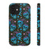 Skull Cherry Phone Case in Blue