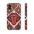 Retro Pop Art Mouth Faux Crochet Phone Case