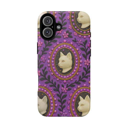 Baroque Cat Cameo Phone Case
