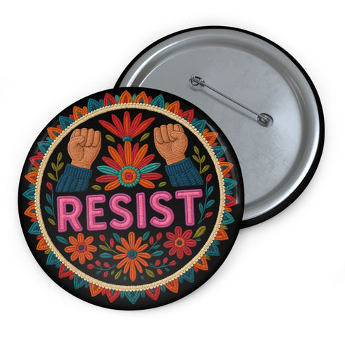 Resist Pinback Button Pin