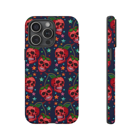 Red Cherry Skull Phone Case
