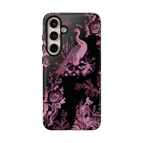 Gothic Peacock Toile Phone Case