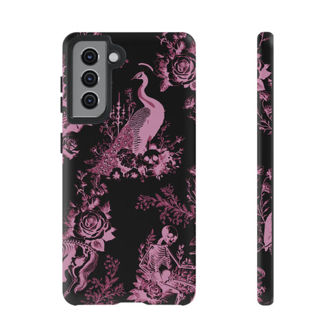 Gothic Peacock Toile Phone Case