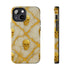 Marble Gold and White Skull Phone Case
