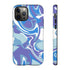 Blue Marble Swirl Phone Case in Blue