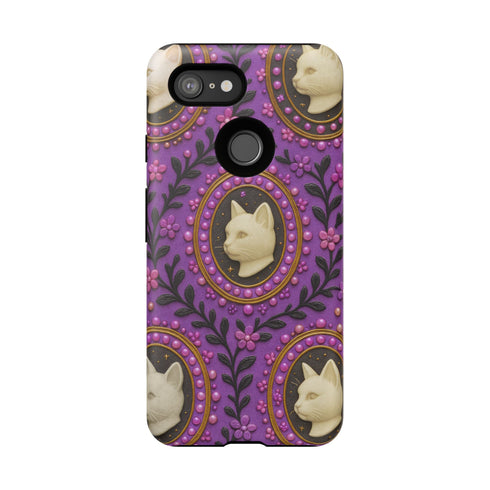 Baroque Cat Cameo Phone Case